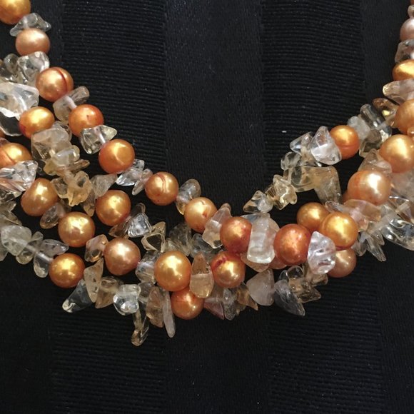 Ross Simons Twisted 6-6.5mm Gold Pearl Necklace - Picture 6 of 11